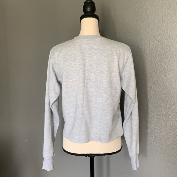 Mighty Fine Gray Sunglasses Face Cropped Sweatshirt size Medium - Picture 4 of 8